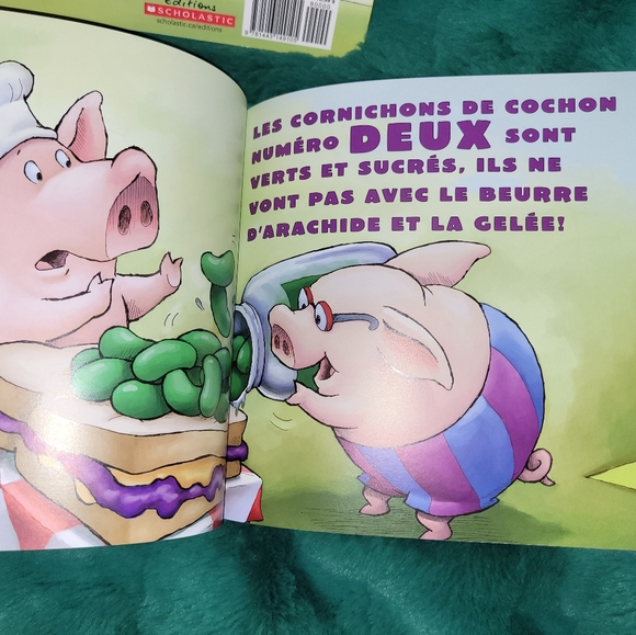 🐷 French Kids Books Lot Dix Cochons, Dix Cochons Affamés Piggy Theme Storybooks - Picture 3 of 4